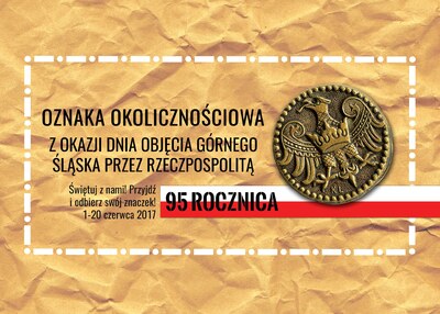 IPN przygotował replikę oznaki upamiętniającej  95. rocznicę przyłączenia Górnego Śląska do Rzeczpospolitej.