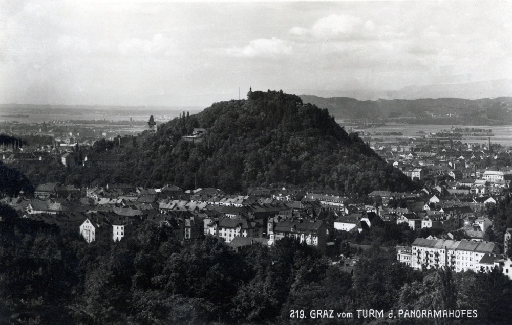 Panorama Grazu, 1941 r. (wydawnictwo L. Strohschneider z Grazu; IPN Ka 08/3324)