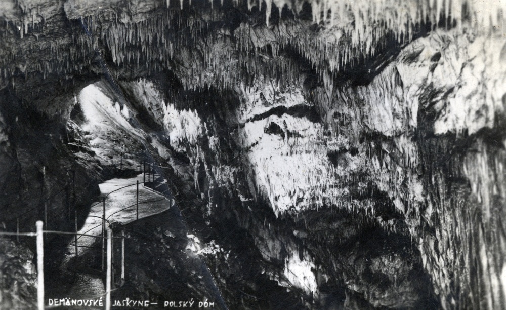 Jaskinie Demianowskie na Słowacji, 1934 r. (kartka wydana przez Družstvo Demänovských jaskýň w Liptowskim Mikulaszu; IPN Ka 084/97, t. 2)