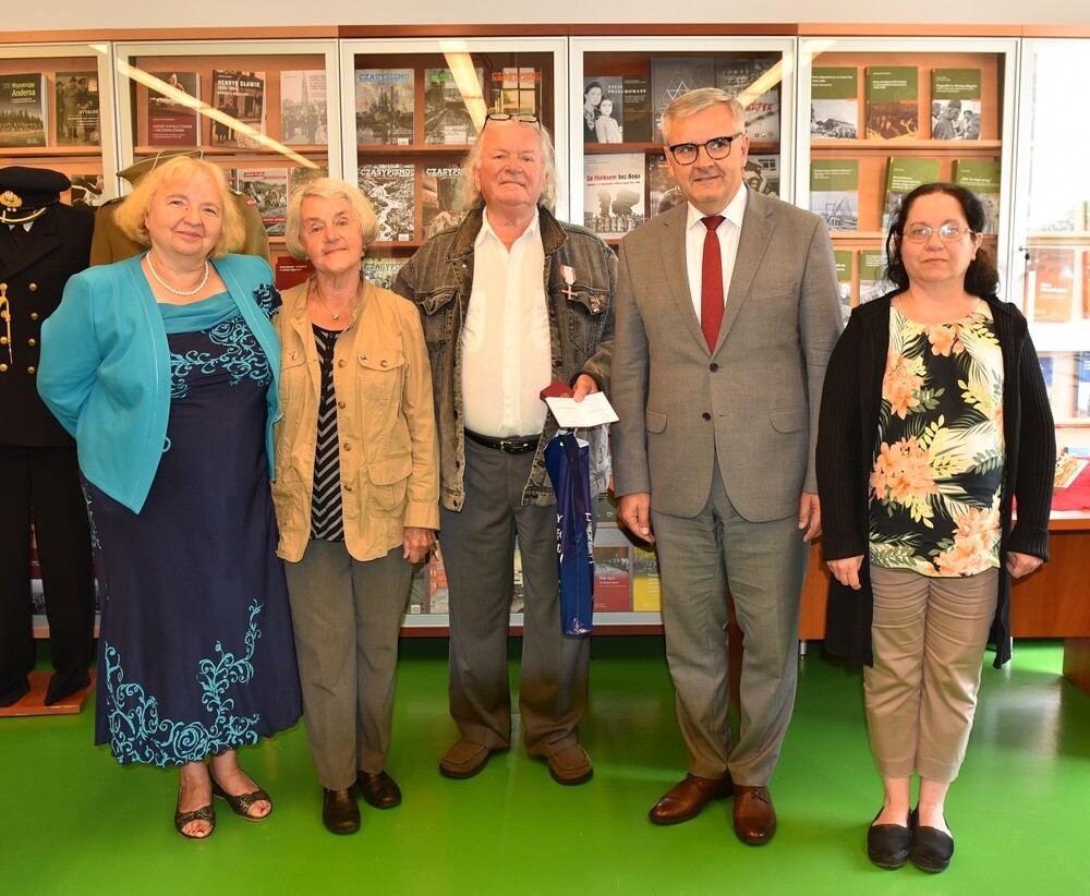 Wręczenie Krzyża Wolności i Solidarności Józefowi Patynie w Katowicach. Fot. Monika Kobylańska/IPN