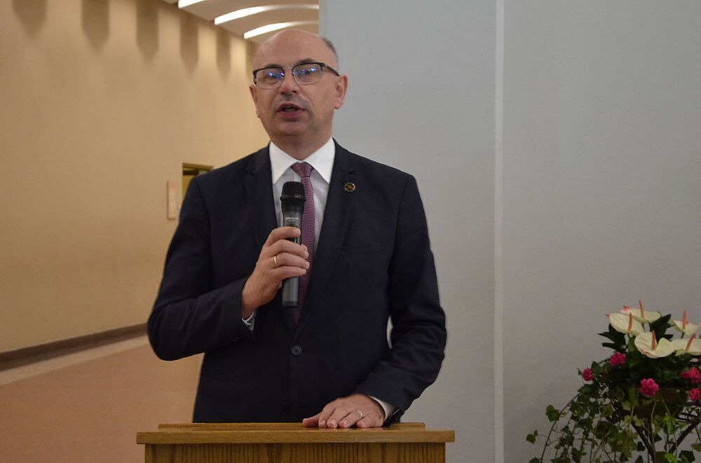 W łagiewnickim sanktuarium otwarto wystawę IPN o ks. Michale Rapaczu. Fot. Janusz Ślęzak (IPN)