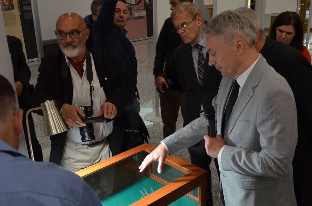 W łagiewnickim sanktuarium otwarto wystawę IPN o ks. Michale Rapaczu. Fot. Janusz Ślęzak (IPN)