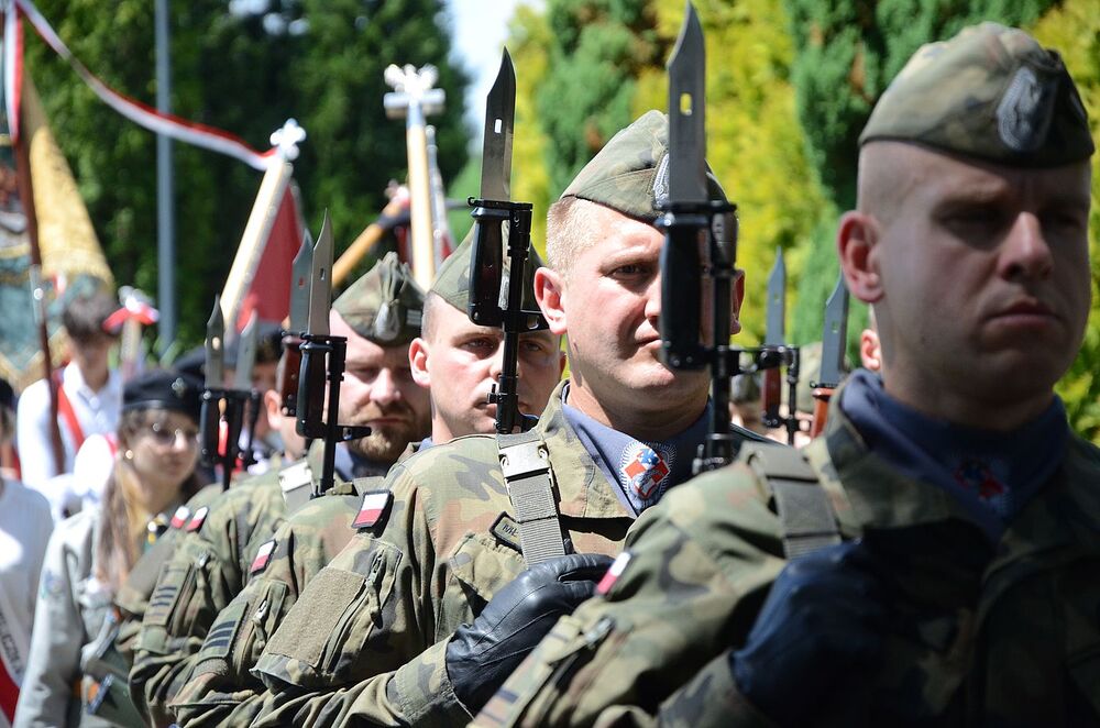 Wadowice. Uroczystości pogrzebowe Mariana Misiaka, Żołnierza Wyklętego. Fot. Janusz Ślęzak (IPN)