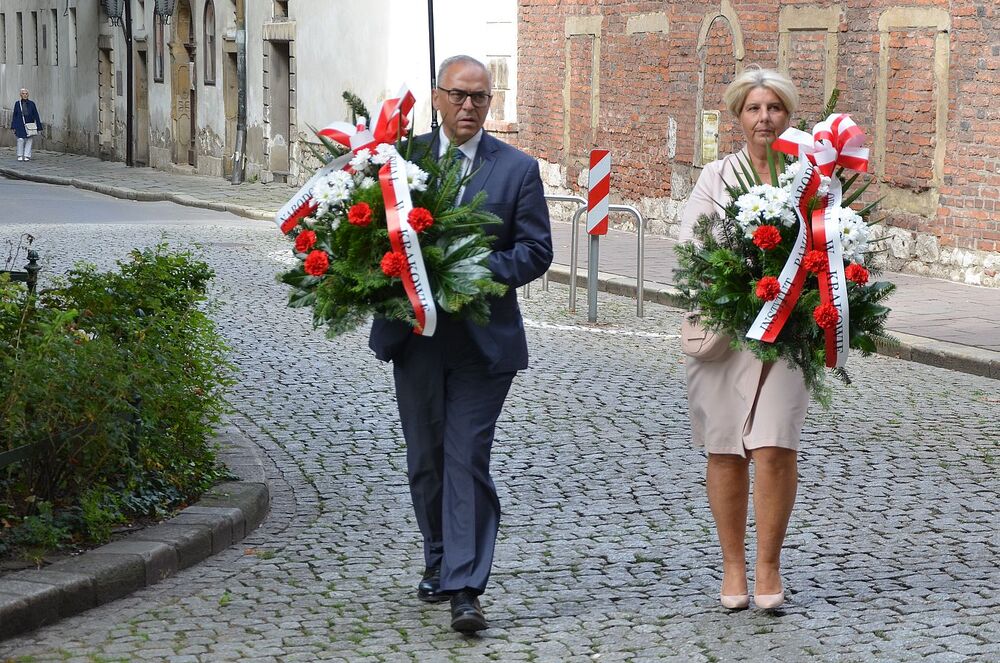 IPN odnowił tablicę poświęconą gen. Rostworowskiemu. Fot. Janusz Ślęzak (IPN)