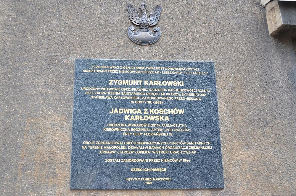 IPN odnowił tablicę poświęconą gen. Rostworowskiemu. Fot. Janusz Ślęzak (IPN)