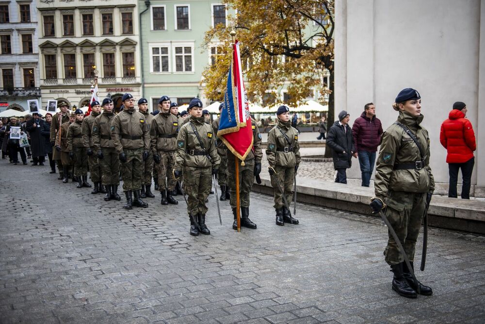 XI Krakowskie Zaduszki za Żołnierzy Wyklętych – Niezłomnych. Fot. Agnieszka Masłowska (IPN)