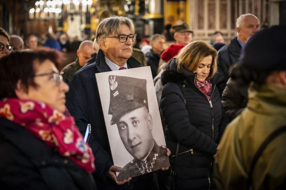XI Krakowskie Zaduszki za Żołnierzy Wyklętych – Niezłomnych. Fot. Agnieszka Masłowska (IPN)