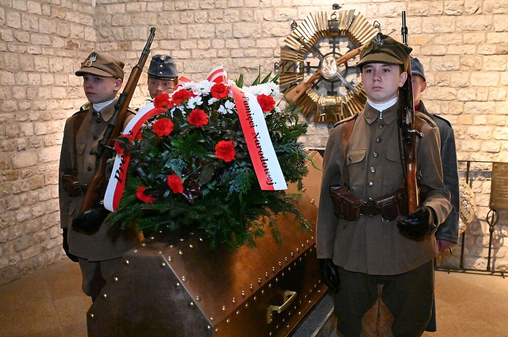 Uroczystości poświęcone marszałkom Piłsudskiemu i Rydzowi-Śmigłemu. Fot. Janusz Ślęzak (IPN)