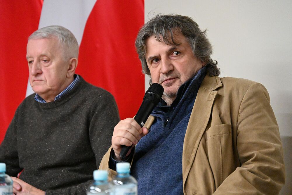 Kraków. Pokaz filmu oraz dyskusja o idei Krzyża Wolności i Solidarności. Fot. Janusz Ślęzak (IPN)