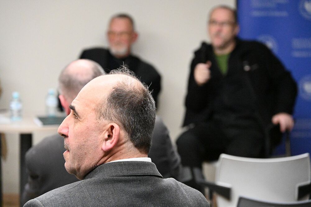 Kraków. Pokaz filmu oraz dyskusja o idei Krzyża Wolności i Solidarności. Fot. Janusz Ślęzak (IPN)