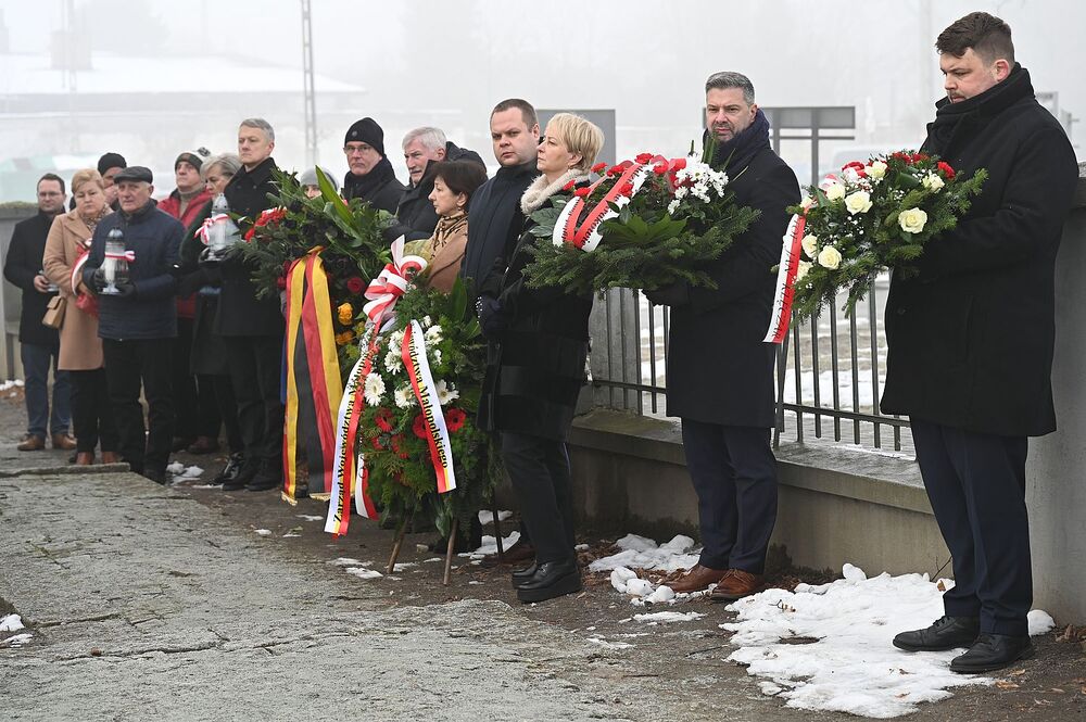 80. rocznica marszu śmierci z KL Auschwitz. Uroczystość w Brzeszczach. Fot. Janusz Ślęzak (IPN)