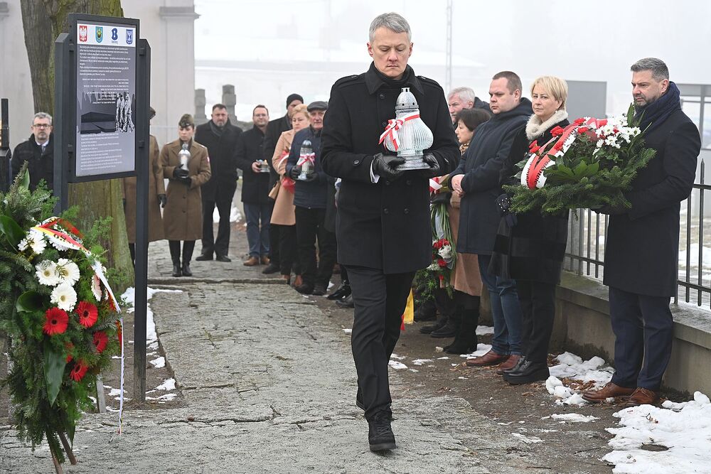 80. rocznica marszu śmierci z KL Auschwitz. Uroczystość w Brzeszczach. Fot. Janusz Ślęzak (IPN)