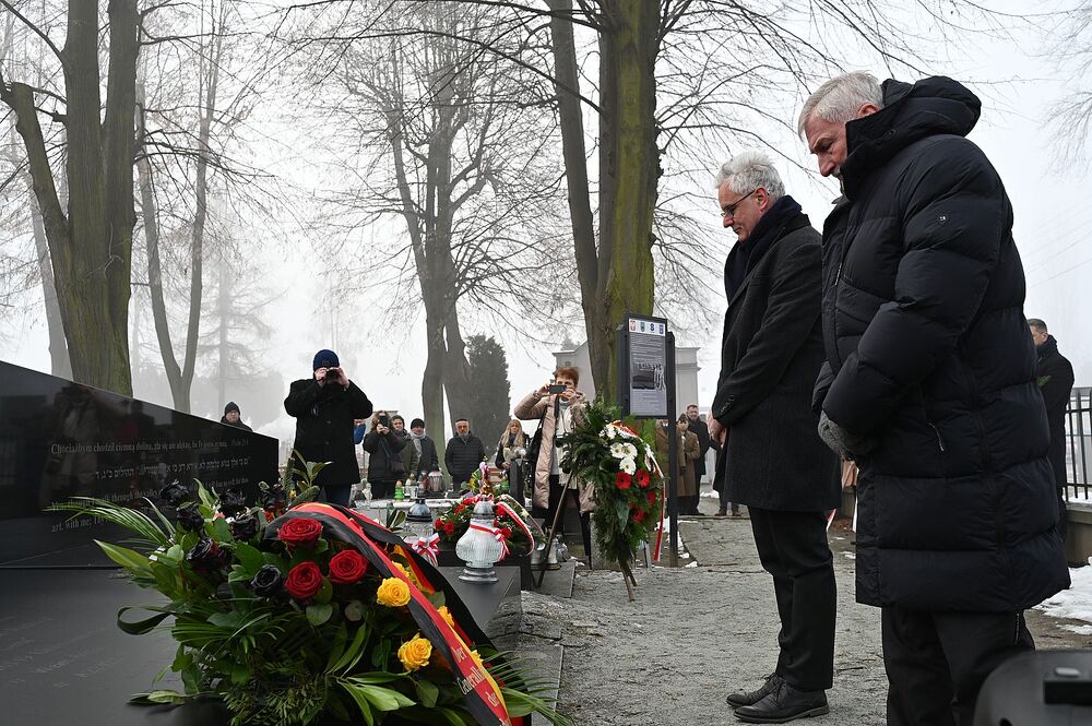80. rocznica marszu śmierci z KL Auschwitz. Uroczystość w Brzeszczach. Fot. Janusz Ślęzak (IPN)