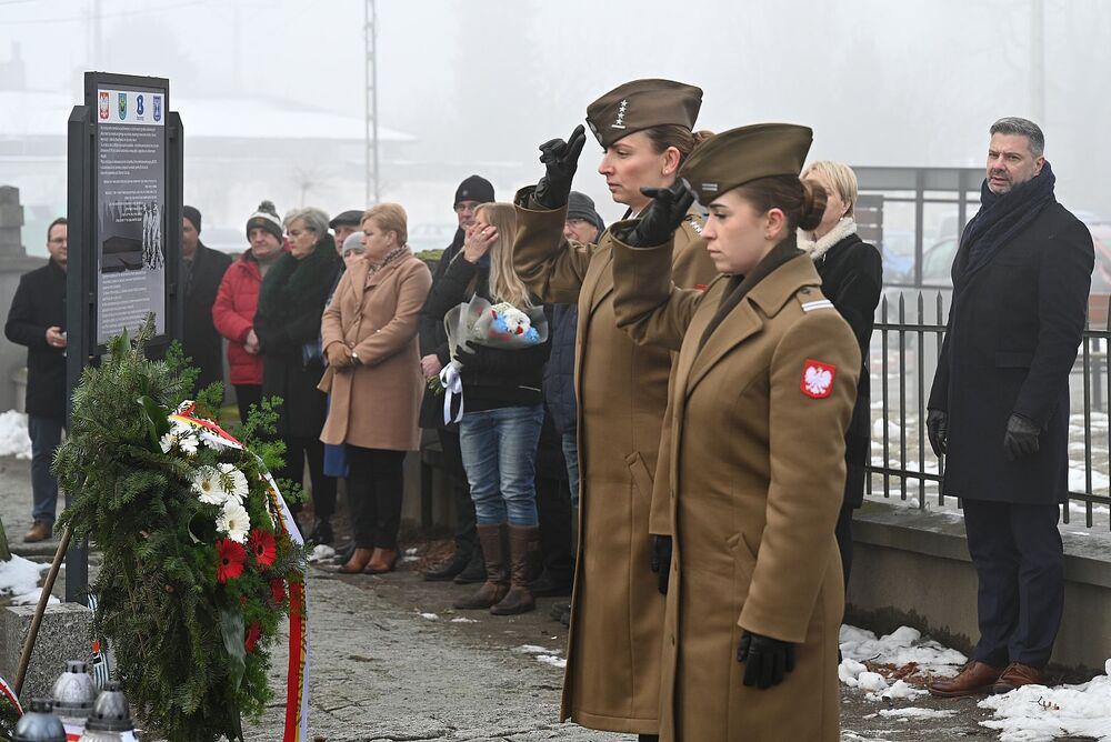 80. rocznica marszu śmierci z KL Auschwitz. Uroczystość w Brzeszczach. Fot. Janusz Ślęzak (IPN)