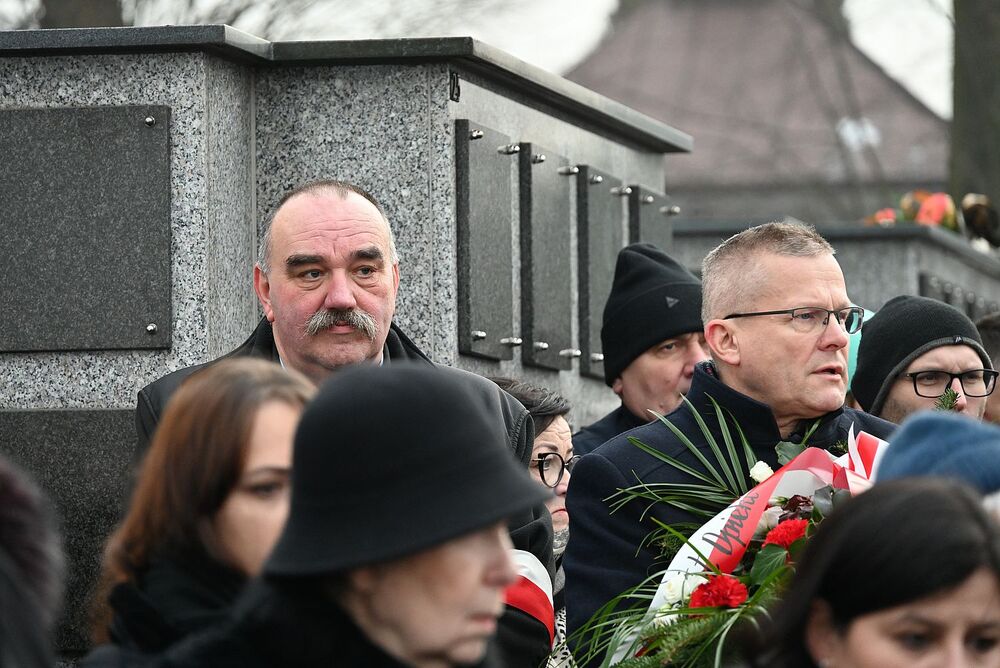 Uroczystości pogrzebowe kpt. Wacława Szaconia „Czarnego”. Fot. Janusz Ślęzak (IPN)
