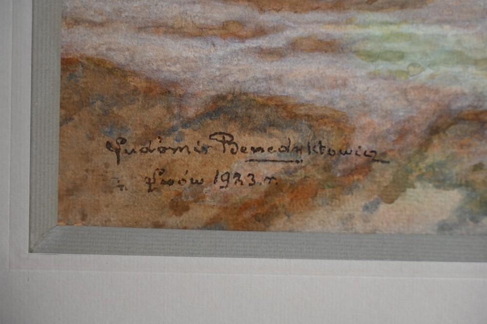 Obraz Ludomira Benedyktowicza. Fot. Żaneta Wierzgacz (IPN)