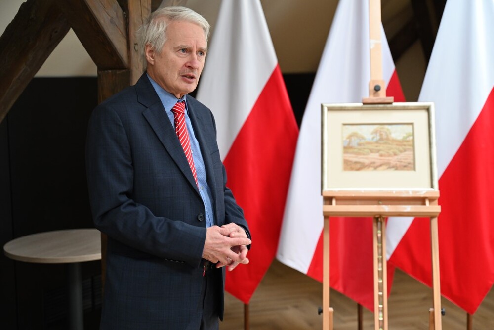 Obraz Ludomira Benedyktowicza. Fot. Żaneta Wierzgacz (IPN)