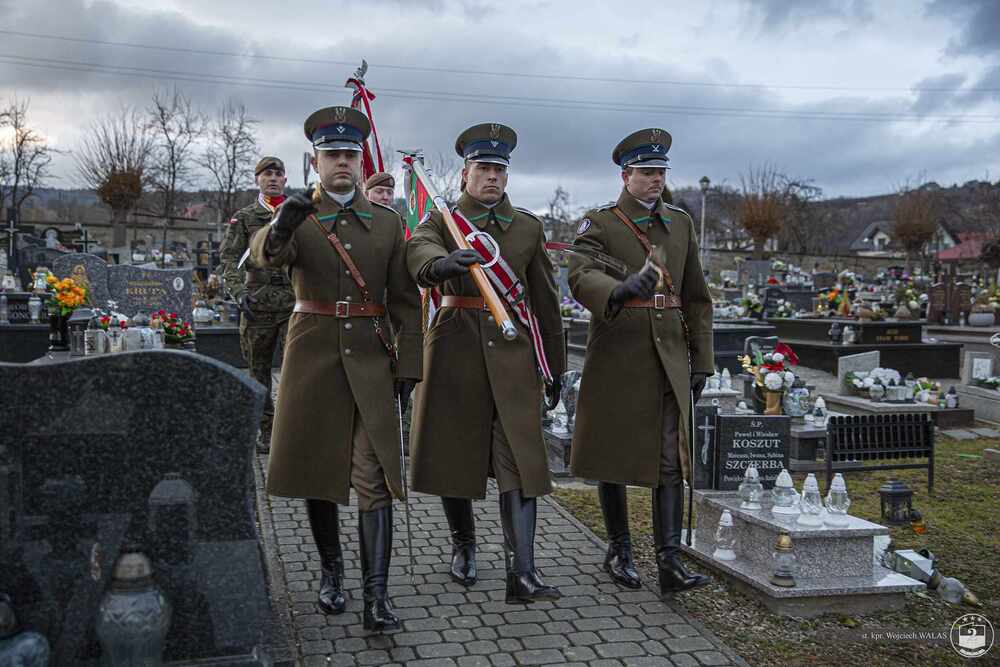 Pogrzeb Andrzeja Urbańca ps. „Grzechotnik”. Fot. 2 Korpus Polski