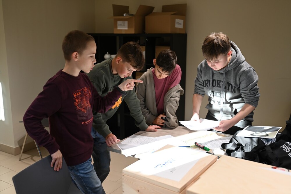 Warsztaty w ramach projektu edukacyjnego „Silni Polską”. Fot. Żaneta Wierzgacz (IPN)