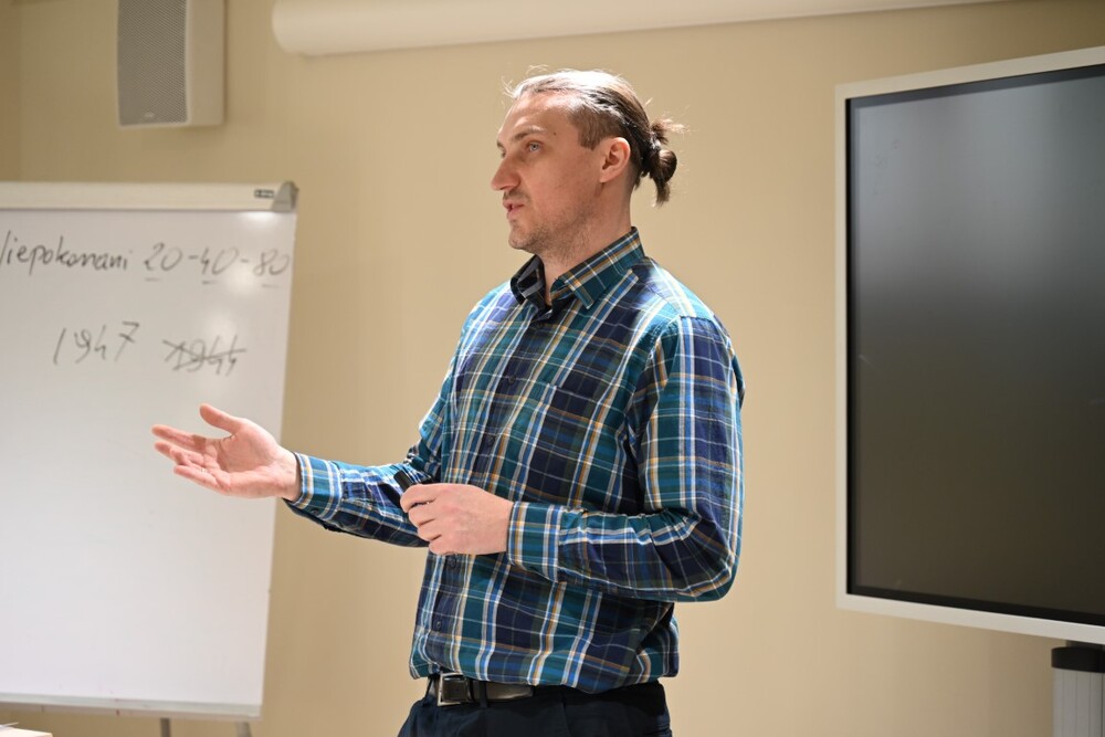 Warsztaty w ramach projektu edukacyjnego „Silni Polską”. Fot. Żaneta Wierzgacz (IPN)