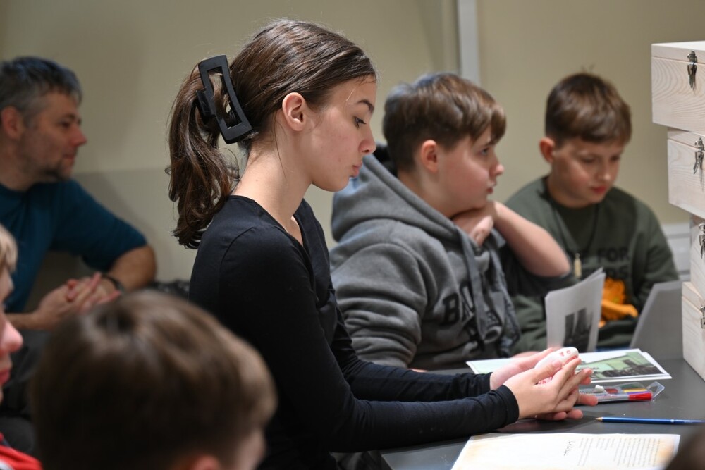 Warsztaty w ramach projektu edukacyjnego „Silni Polską”. Fot. Żaneta Wierzgacz (IPN)