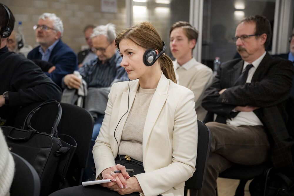 Dyskusja w siedzibie NEB w Budapeszcie. Fot. NEB