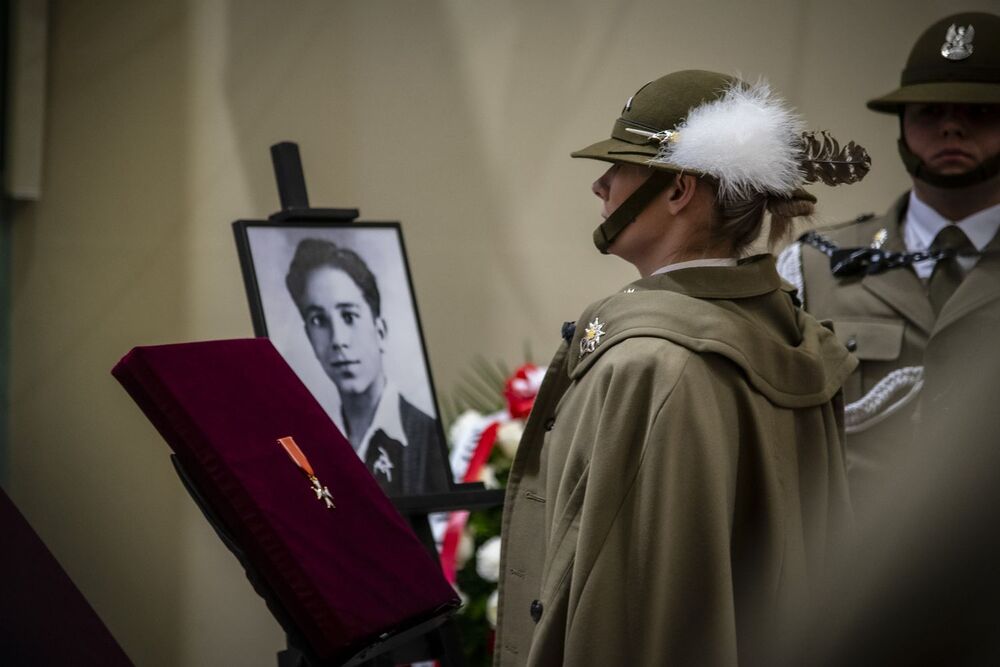 Uroczystości pogrzebowe trzech Żołnierzy Wyklętych w Krakowie. Fot. Agnieszka Masłowska (IPN)