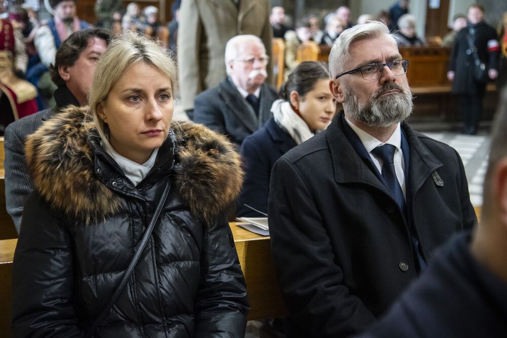 Uroczystości pogrzebowe trzech Żołnierzy Wyklętych w Krakowie. Fot. Agnieszka Masłowska (IPN)