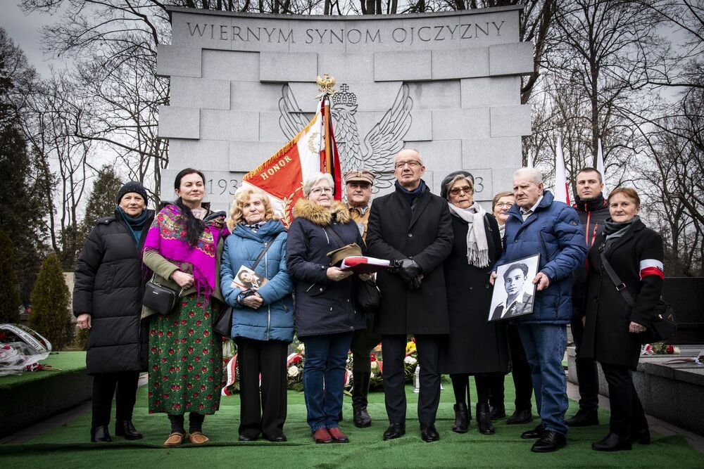Uroczystości pogrzebowe trzech Żołnierzy Wyklętych w Krakowie. Fot. Agnieszka Masłowska (IPN)