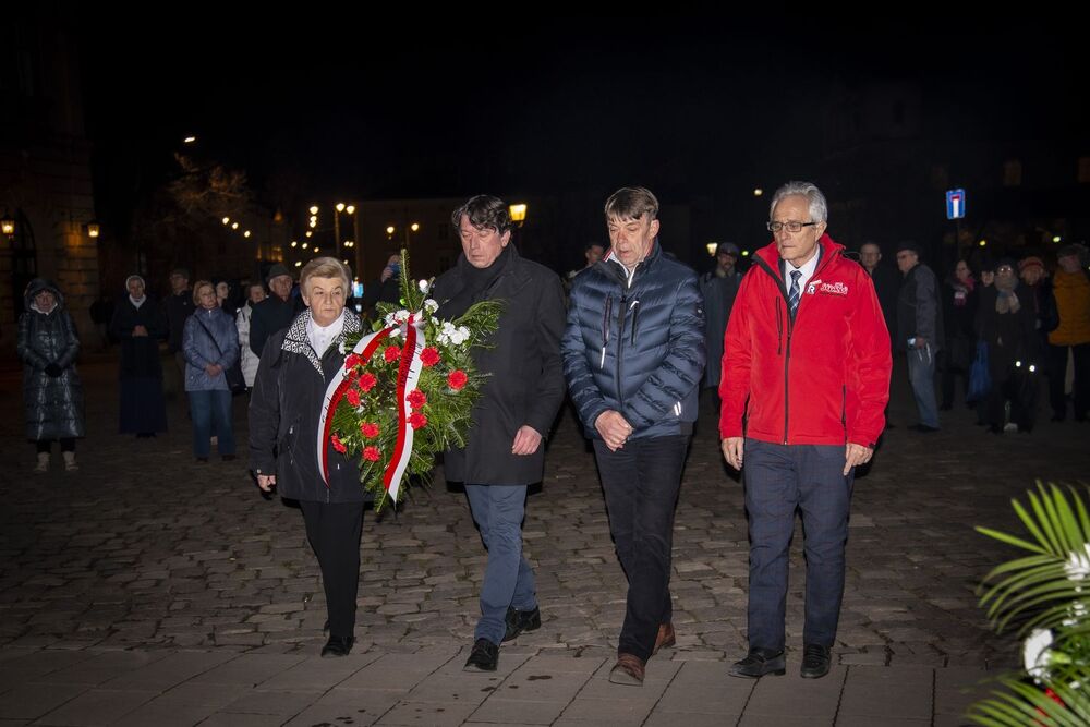Uroczystości katyńskie w Krakowie. Fot. Agnieszka Masłowska (IPN)
