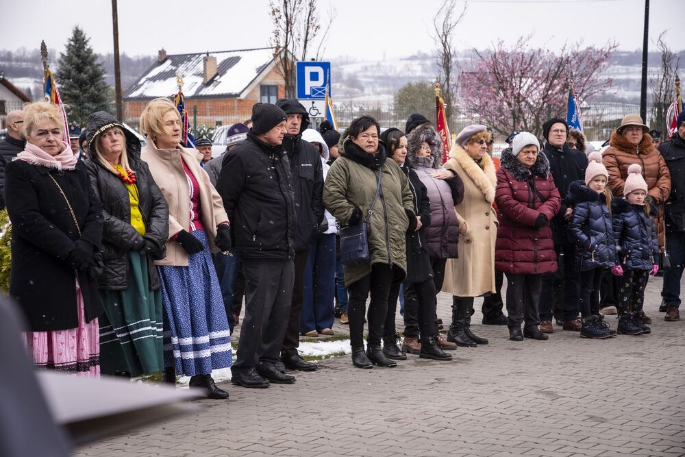 W Podegrodziu odsłonięto tablicę pamięci Stanisława Berowskiego. Fot. Agnieszka Masłowska (IPN)