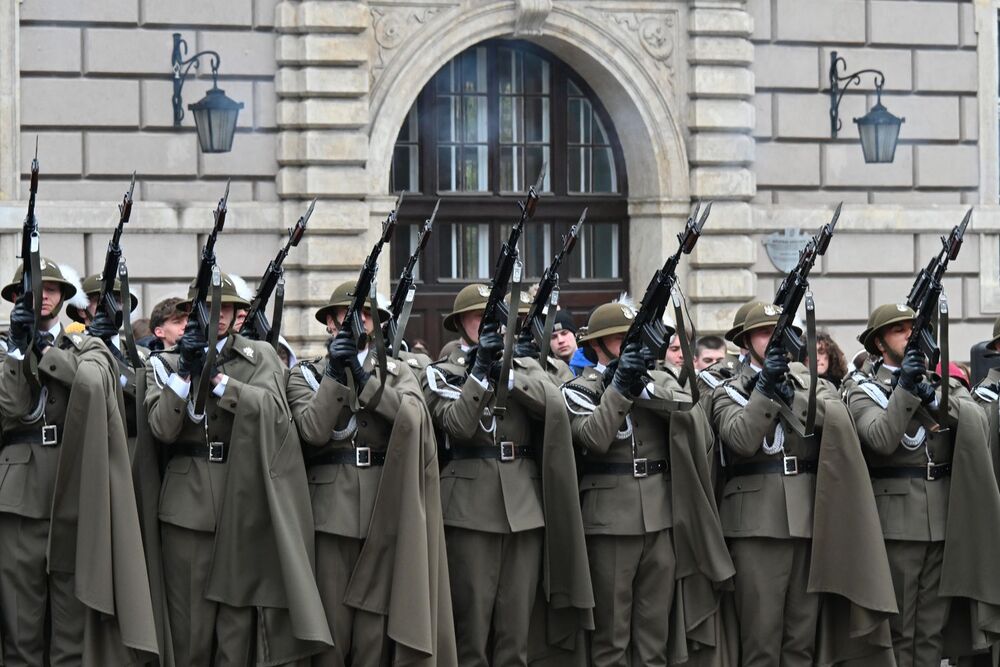 Krakowskie uroczystości poświęcone ofiarom zbrodni katyńskiej. Fot. Janusz Ślęzak (IPN)