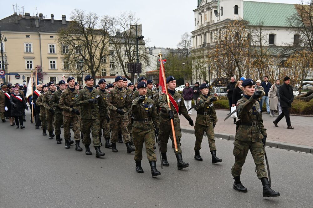 Krakowskie uroczystości poświęcone ofiarom zbrodni katyńskiej. Fot. Janusz Ślęzak (IPN)