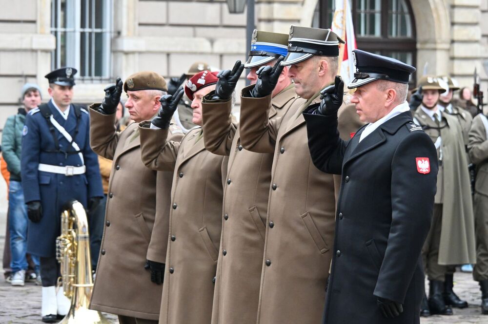 Krakowskie uroczystości poświęcone ofiarom zbrodni katyńskiej. Fot. Janusz Ślęzak (IPN)