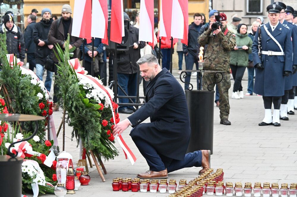 Krakowskie uroczystości poświęcone ofiarom zbrodni katyńskiej. Fot. Janusz Ślęzak (IPN)