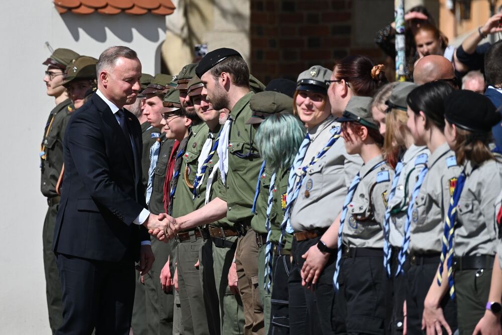 Dzień Pamięci Ofiar Zbrodni Katyńskiej. Uroczystość w Krakowie z udziałem Prezydenta RP. Fot. Janusz Ślęzak (IPN)