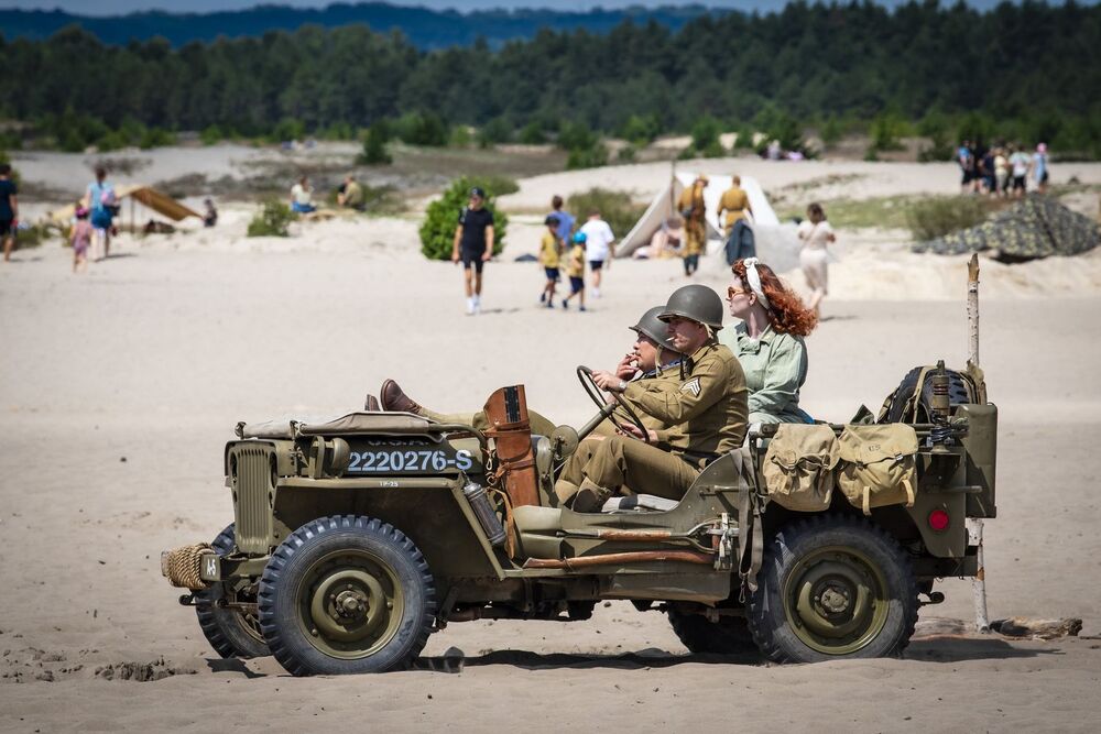 Tobruk 1941. Przystanek Żywej Historii na Pustyni Błędowskiej – Róża Wiatrów (Klucze). Fot. Agnieszka Masłowska (IPN)