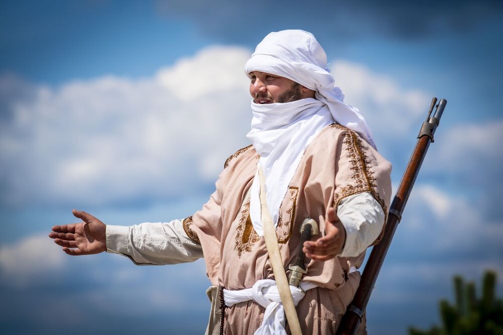 Tobruk 1941. Przystanek Żywej Historii na Pustyni Błędowskiej – Róża Wiatrów (Klucze). Fot. Agnieszka Masłowska (IPN)