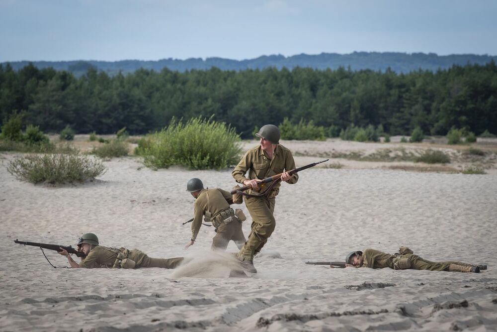 Tobruk 1941. Przystanek Żywej Historii na Pustyni Błędowskiej – Róża Wiatrów (Klucze). Fot. Agnieszka Masłowska (IPN)