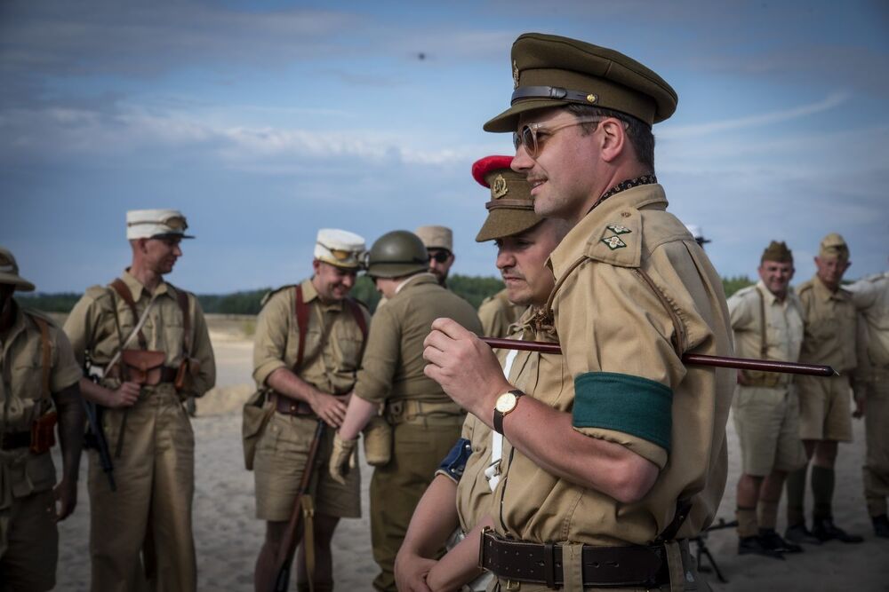 Tobruk 1941. Przystanek Żywej Historii na Pustyni Błędowskiej – Róża Wiatrów (Klucze). Fot. Agnieszka Masłowska (IPN)