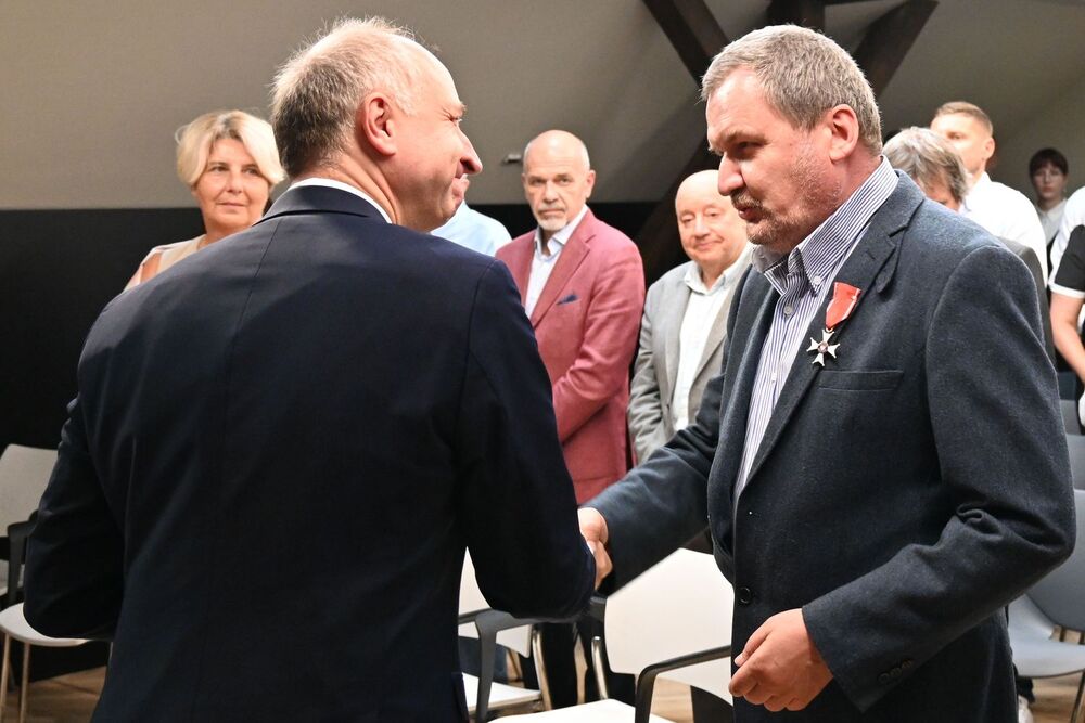 Wręczenie odznaczeń państwowych w siedzibie krakowskiego oddziału IPN. Fot. Janusz Ślęzak (IPN)