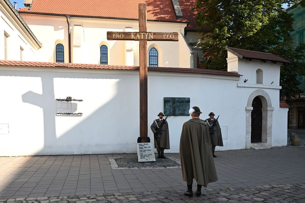 Kraków. Uroczystość pamięci ofiar operacji polskiej NKWD. Fot. Janusz Ślęzak (IPN)