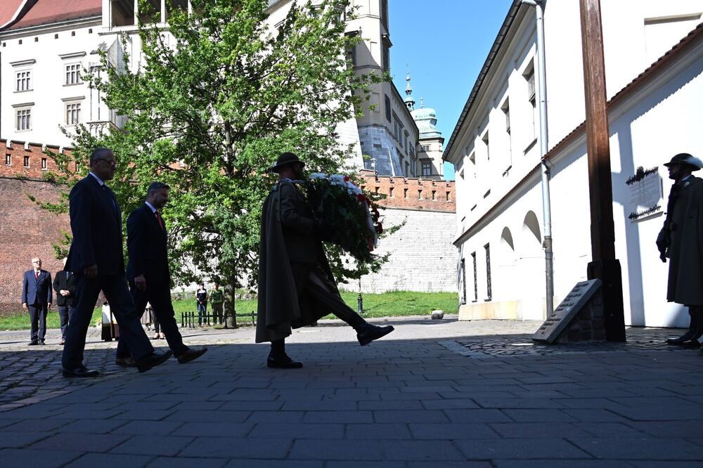 Kraków. Uroczystość pamięci ofiar operacji polskiej NKWD. Fot. Janusz Ślęzak (IPN)
