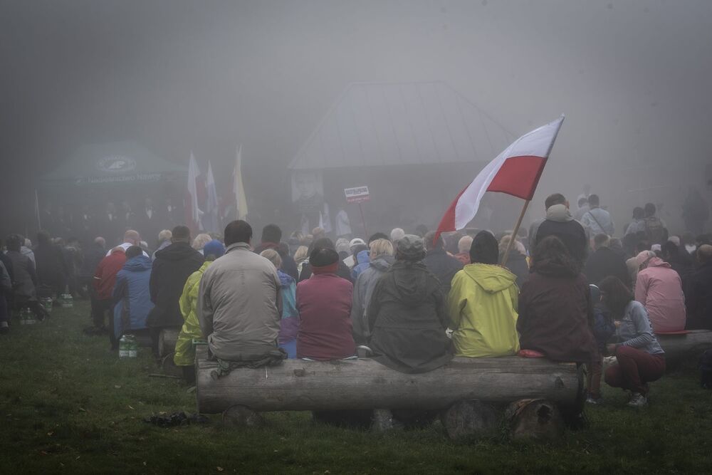 Uroczystość na Hali Łabowskiej. Fot. Agnieszka Masłowska (IPN)