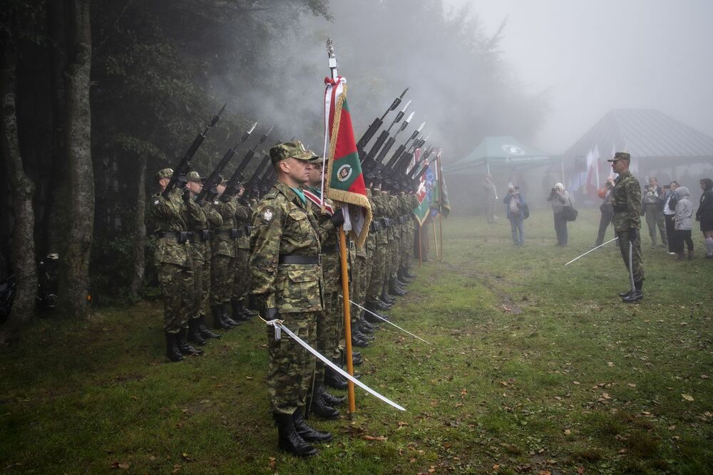 Uroczystość na Hali Łabowskiej. Fot. Agnieszka Masłowska (IPN)