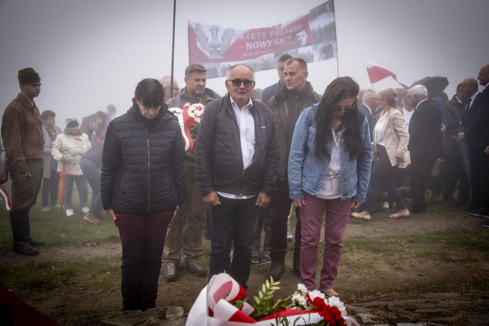 Uroczystość na Hali Łabowskiej. Fot. Agnieszka Masłowska (IPN)