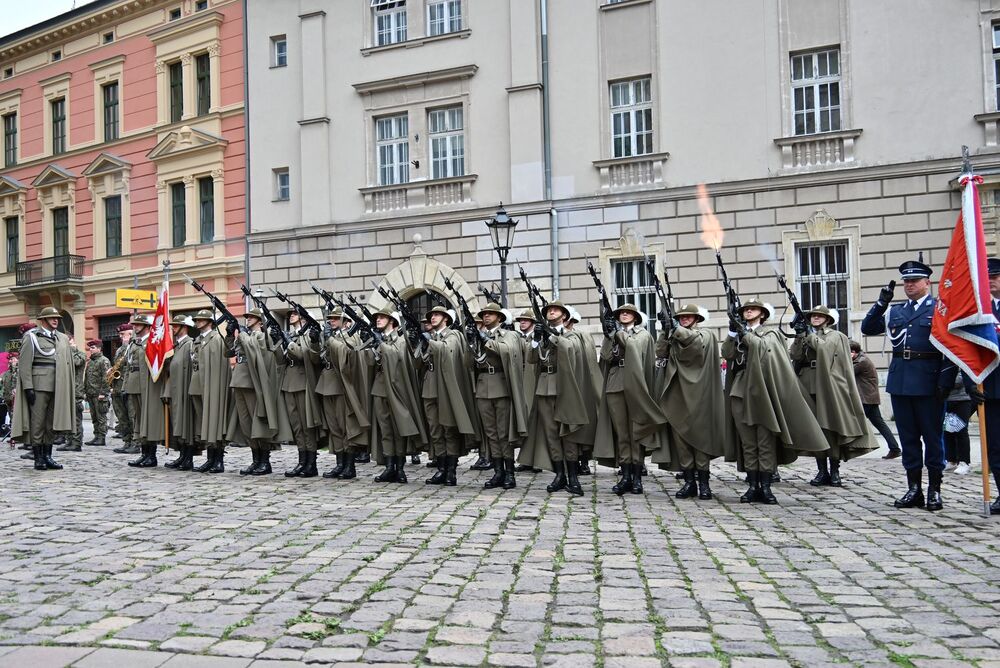 Krakowskie uroczystości w 86. rocznicę agresji Związku Sowieckiego na Polskę. Fot. Janusz Ślęzak (IPN)