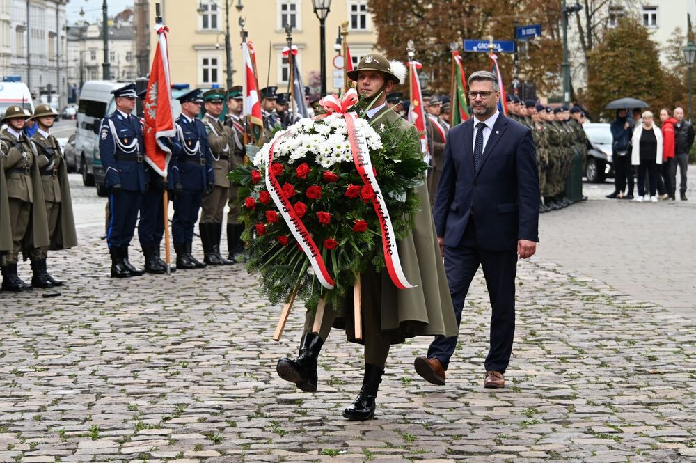Krakowskie uroczystości w 86. rocznicę agresji Związku Sowieckiego na Polskę. Fot. Janusz Ślęzak (IPN)