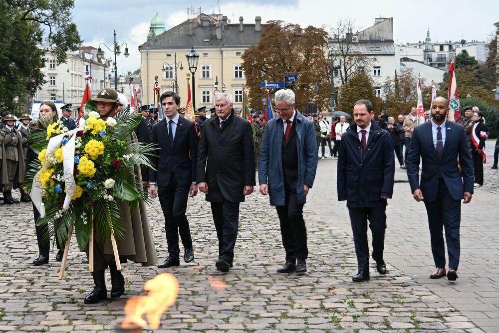 Krakowskie uroczystości w 86. rocznicę agresji Związku Sowieckiego na Polskę. Fot. Janusz Ślęzak (IPN)