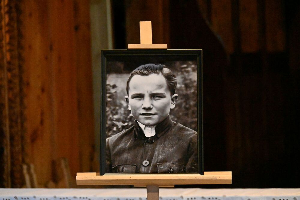 Uroczystości pogrzebowe Stanisława Klapera. Fot. Janusz Ślęzak (IPN)